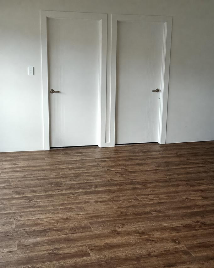 New flooring and double-glazed windows and doors for comfort and efficiency